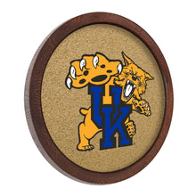 Load image into Gallery viewer, Kentucky Wildcats: Mascot - &quot;Faux&quot; Barrel Framed Cork Board - The Fan-Brand