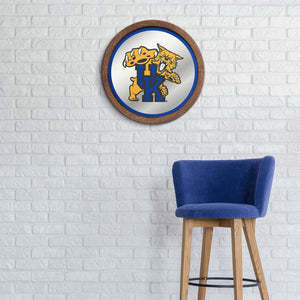 Kentucky Wildcats: Mascot - "Faux" Barrel Top Mirrored Wall Sign - The Fan-Brand