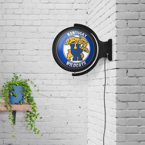 Kentucky Wildcats: Mascot - Original Round Rotating Lighted Wall Sign - The Fan-Brand