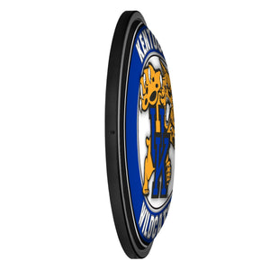 Kentucky Wildcats: Mascot - Round Slimline Lighted Wall Sign - The Fan-Brand