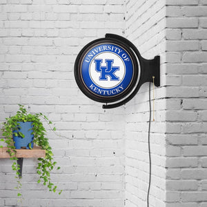 Kentucky Wildcats: Original Round Rotating Lighted Wall Sign - The Fan-Brand