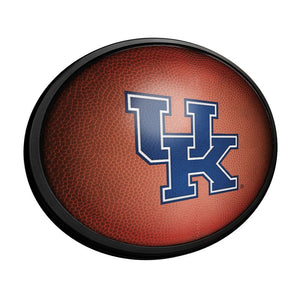 Kentucky Wildcats: Pigskin - Oval Slimline Lighted Wall Sign - The Fan-Brand