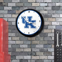 Load image into Gallery viewer, Kentucky Wildcats: Retro Lighted Wall Clock - The Fan-Brand