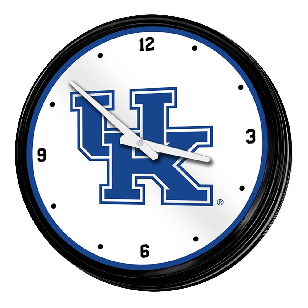 Kentucky Wildcats: Retro Lighted Wall Clock - The Fan-Brand