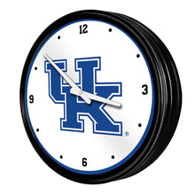 Load image into Gallery viewer, Kentucky Wildcats: Retro Lighted Wall Clock - The Fan-Brand