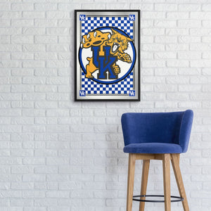 Kentucky Wildcats: Team Spirit, Mascot - Framed Mirrored Wall Sign - The Fan-Brand