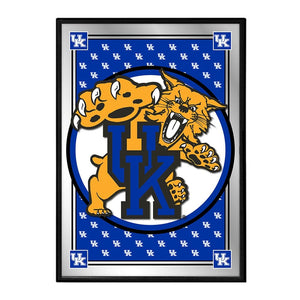 Kentucky Wildcats: Team Spirit, Mascot - Framed Mirrored Wall Sign - The Fan-Brand