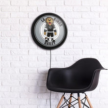 Load image into Gallery viewer, Los Angeles Kings: Bailey - Round Slimline Lighted Wall Sign - The Fan-Brand
