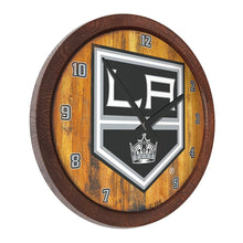 Load image into Gallery viewer, Los Angeles Kings: &quot;Faux&quot; Barrel Top Wall Clock - The Fan-Brand