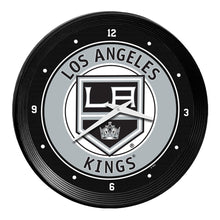 Load image into Gallery viewer, Los Angeles Kings: Ribbed Frame Wall Clock - The Fan-Brand