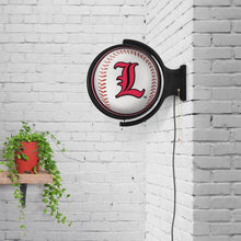 Load image into Gallery viewer, Louisville Cardinals: Baseball - Round Rotating Lighted Wall Sign - The Fan-Brand