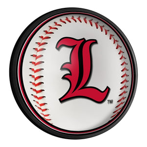 Louisville Cardinals: Baseball - Slimline Lighted Wall Sign - The Fan-Brand