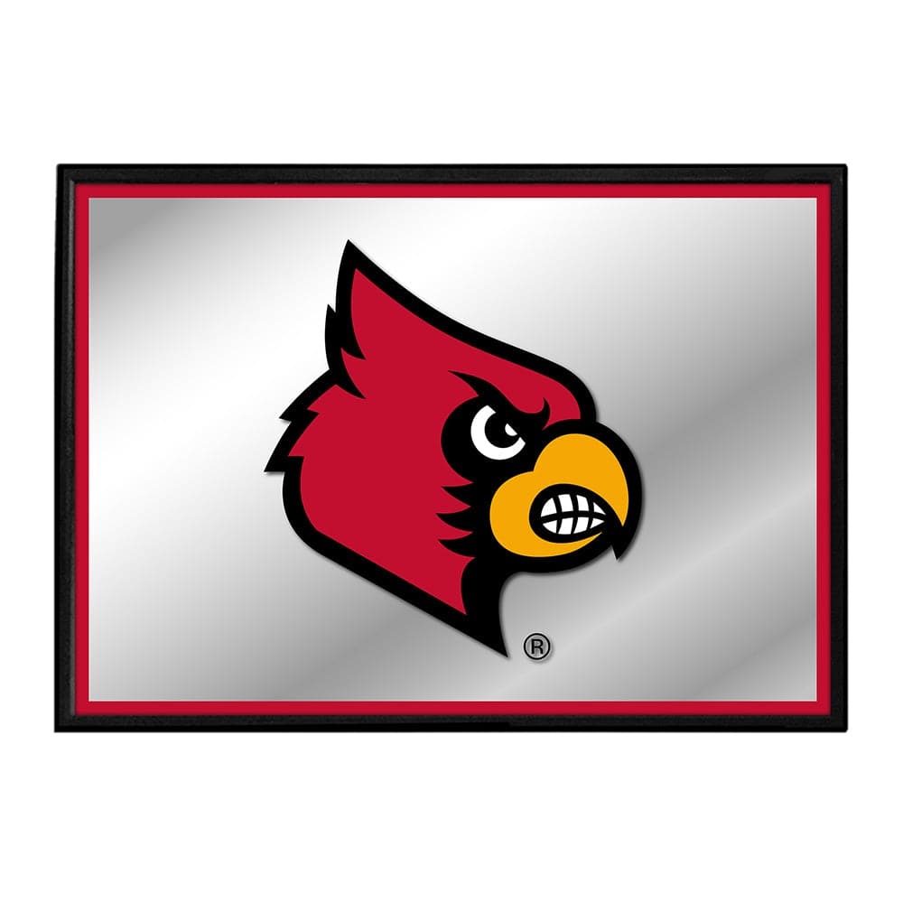 Louisville Cardinals: Framed Mirrored Wall Sign - The Fan-Brand