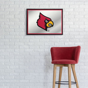Louisville Cardinals: Framed Mirrored Wall Sign - The Fan-Brand
