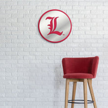 Load image into Gallery viewer, Louisville Cardinals: L - Modern Disc Mirrored Wall Sign - The Fan-Brand