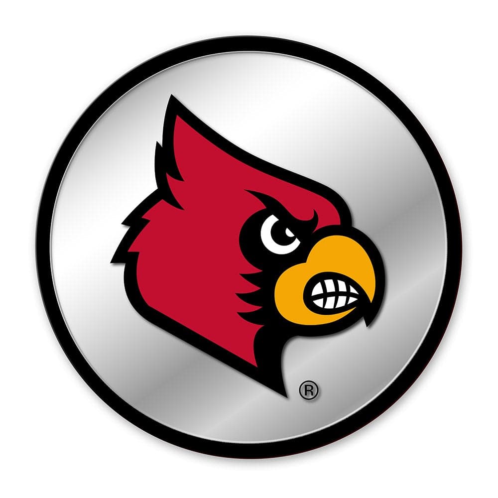 Louisville Cardinals: Modern Disc Mirrored Wall Sign - The Fan-Brand