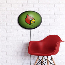 Load image into Gallery viewer, Louisville Cardinals: On the 50 - Oval Slimline Lighted Wall Sign - The Fan-Brand