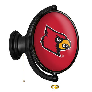 Louisville Cardinals: Original Oval Rotating Lighted Wall Sign - The Fan-Brand