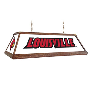 Louisville Cardinals: Premium Wood Pool Table Light - The Fan-Brand