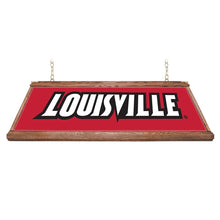 Load image into Gallery viewer, Louisville Cardinals: Premium Wood Pool Table Light - The Fan-Brand
