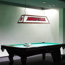 Load image into Gallery viewer, Louisville Cardinals: Premium Wood Pool Table Light - The Fan-Brand