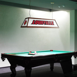Louisville Cardinals: Premium Wood Pool Table Light - The Fan-Brand
