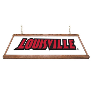 Louisville Cardinals: Premium Wood Pool Table Light - The Fan-Brand