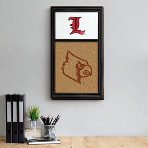 Louisville Cardinals: Script L Dual Logo - Cork Note Board - The Fan-Brand