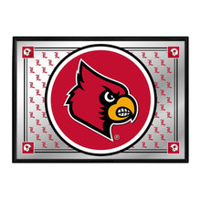 Load image into Gallery viewer, Louisville Cardinals: Team Spirit - Framed Mirrored Wall Sign - The Fan-Brand