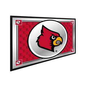 Louisville Cardinals: Team Spirit - Framed Mirrored Wall Sign - The Fan-Brand