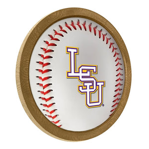 LSU Tigers: Baseball - "Faux" Barrel Frame Sign - The Fan-Brand