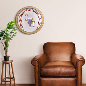 LSU Tigers: Baseball - "Faux" Barrel Frame Sign - The Fan-Brand