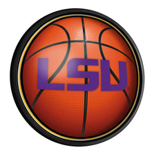 Load image into Gallery viewer, LSU Tigers: Basketball - Round Slimline Lighted Wall Sign - The Fan-Brand