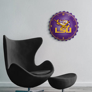 LSU Tigers: Bottle Cap Wall Clock - The Fan-Brand