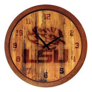 LSU Tigers: Branded "Faux" Barrel Top Wall Clock - The Fan-Brand