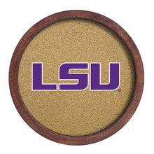 Load image into Gallery viewer, LSU Tigers: &quot;Faux&quot; Barrel Framed Cork Board - The Fan-Brand