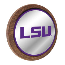 Load image into Gallery viewer, LSU Tigers: &quot;Faux&quot; Barrel Top Mirrored Wall Sign - The Fan-Brand