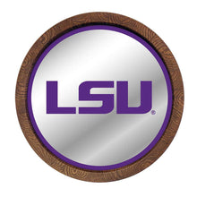 Load image into Gallery viewer, LSU Tigers: &quot;Faux&quot; Barrel Top Mirrored Wall Sign - The Fan-Brand