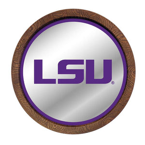 LSU Tigers: "Faux" Barrel Top Mirrored Wall Sign - The Fan-Brand