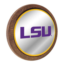 Load image into Gallery viewer, LSU Tigers: &quot;Faux&quot; Barrel Top Mirrored Wall Sign - The Fan-Brand