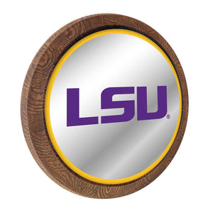 LSU Tigers: "Faux" Barrel Top Mirrored Wall Sign - The Fan-Brand