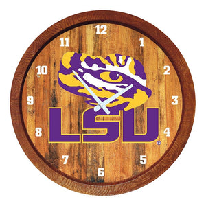 LSU Tigers: "Faux" Barrel Top Wall Clock - The Fan-Brand