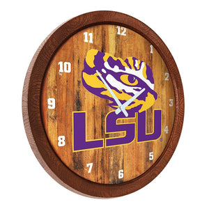 LSU Tigers: "Faux" Barrel Top Wall Clock - The Fan-Brand