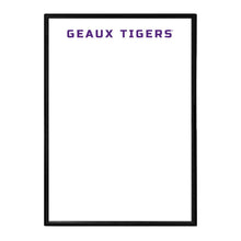 Load image into Gallery viewer, LSU Tigers: Geaux Tigers - Framed Dry Erase Wall Sign - The Fan-Brand