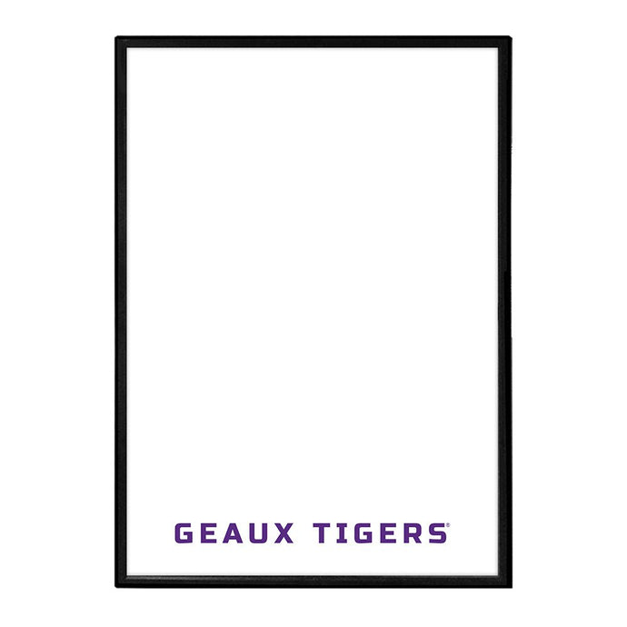 LSU Tigers: Geaux Tigers - Framed Dry Erase Wall Sign - The Fan-Brand