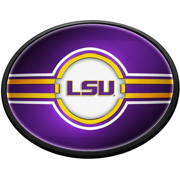 LSU Tigers: LSU - Oval Slimline Lighted Wall Sign - The Fan-Brand