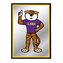 Load image into Gallery viewer, LSU Tigers: Mascot - Framed Mirrored Wall Sign - The Fan-Brand