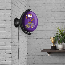 Load image into Gallery viewer, LSU Tigers: Mike the Tiger - Original Oval Rotating Lighted Wall Sign - The Fan-Brand