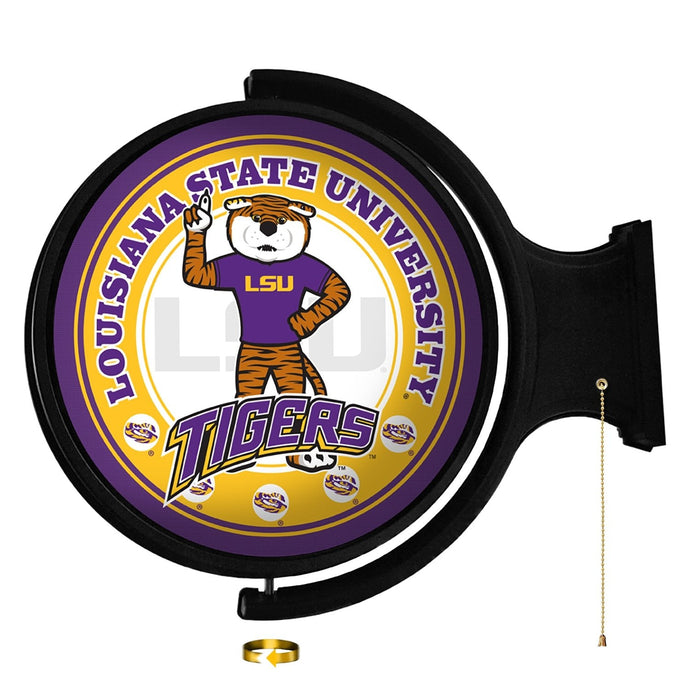 LSU Tigers: Mike the Tiger - Original Round Rotating Lighted Wall Sign - The Fan-Brand