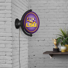 Load image into Gallery viewer, LSU Tigers: Original Oval Rotating Lighted Wall Sign - The Fan-Brand